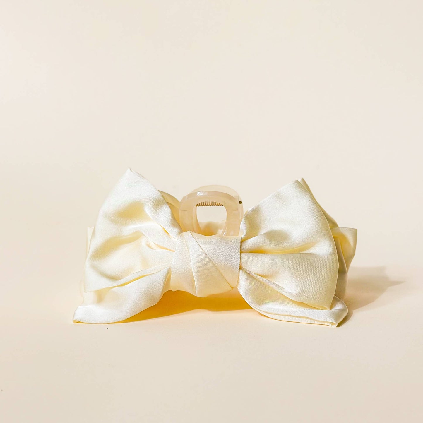 Satin Bow Claw Clip