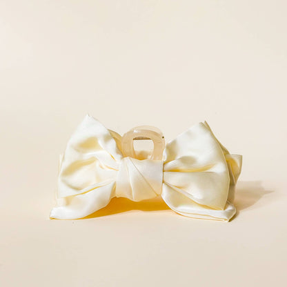 Satin Bow Claw Clip