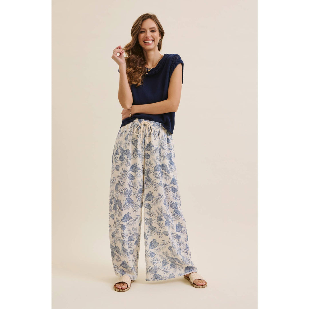 Tropical Wide Leg Pants - Baycreek & Co