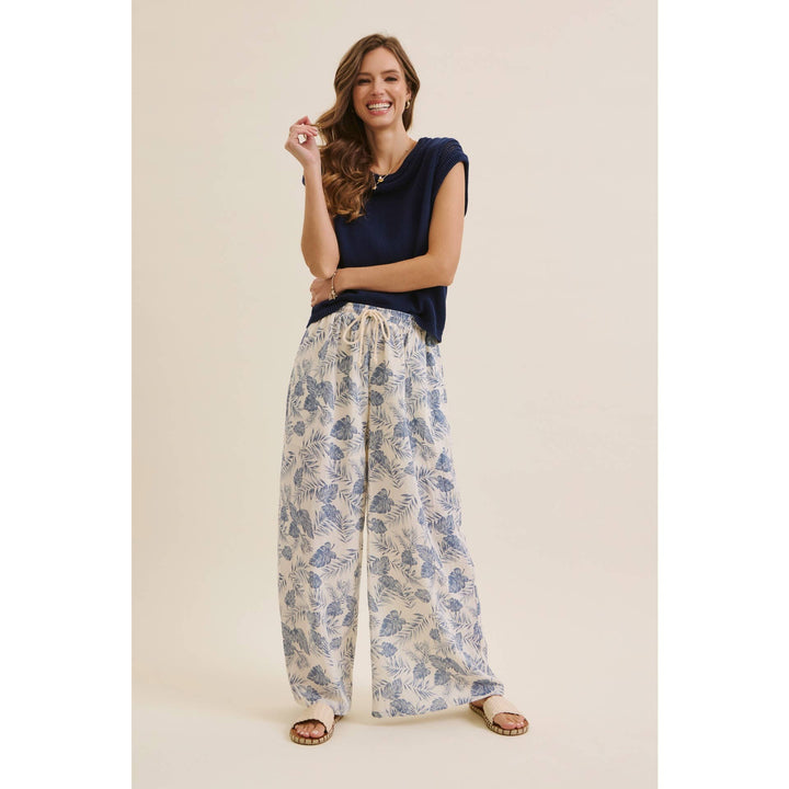 Tropical Wide Leg Pants - Baycreek & Co