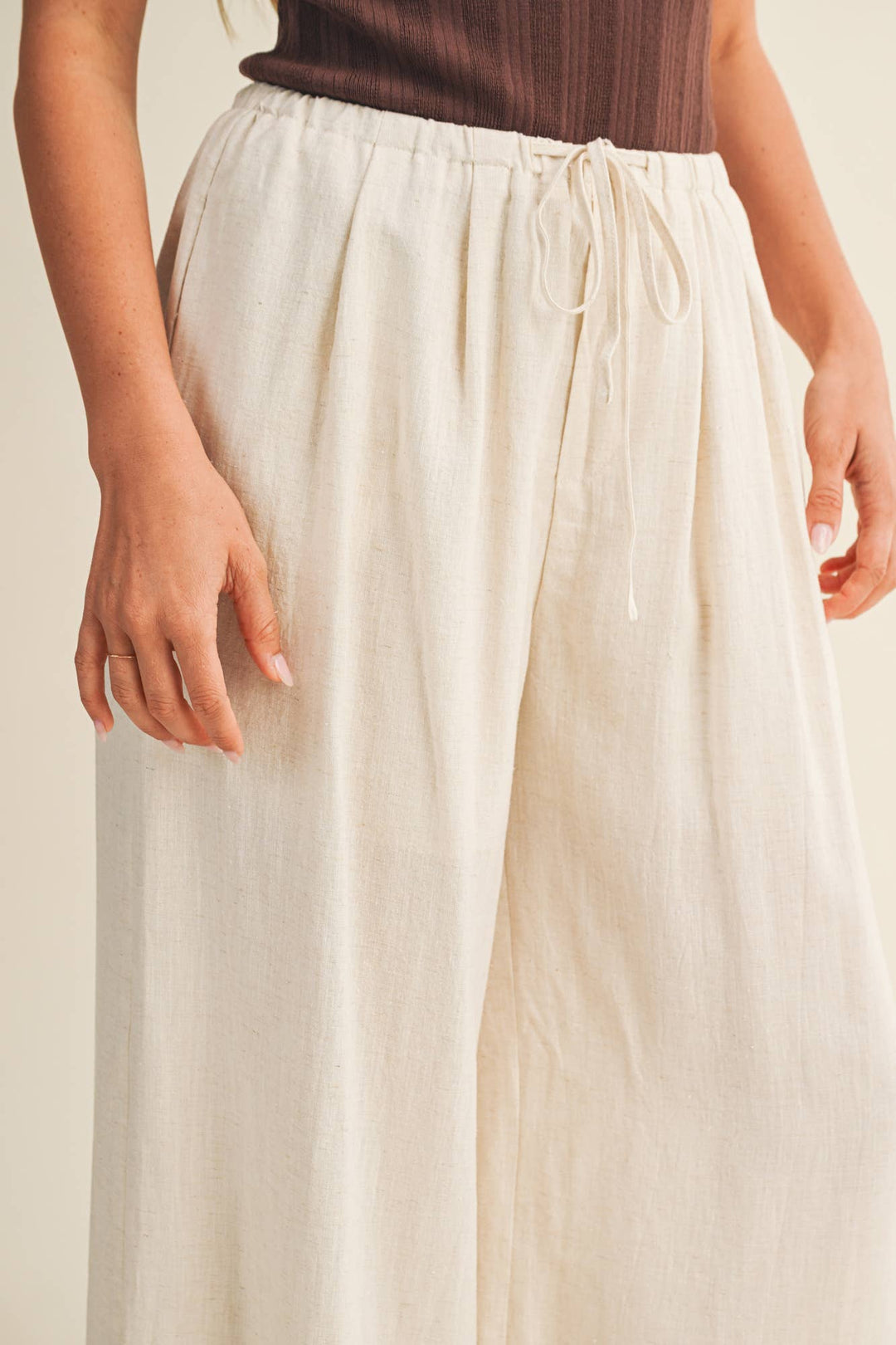 Lacy Linen Bottoms - Baycreek & Co