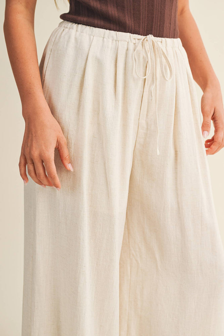 Lacy Linen Bottoms - Baycreek & Co