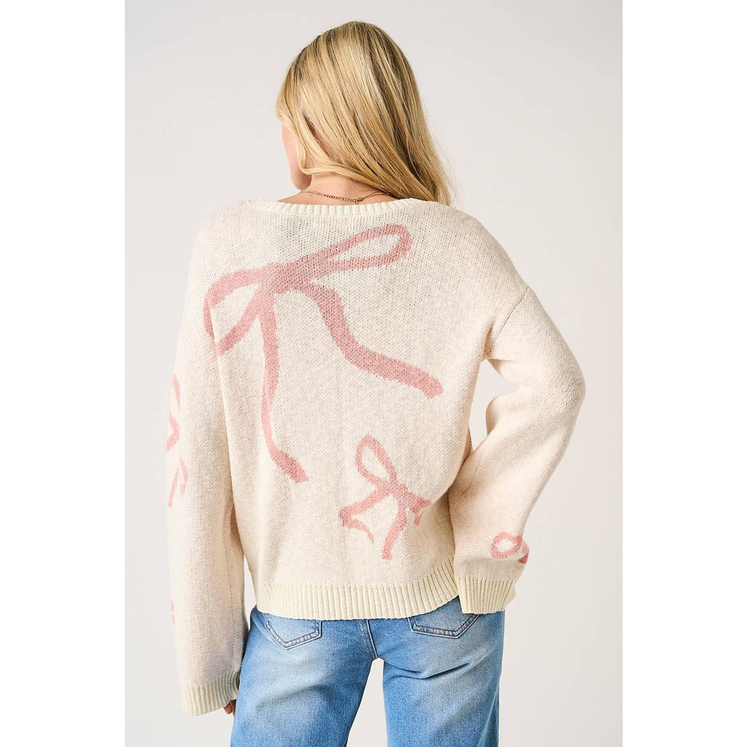Ava Bow Sweater - Baycreek & Co