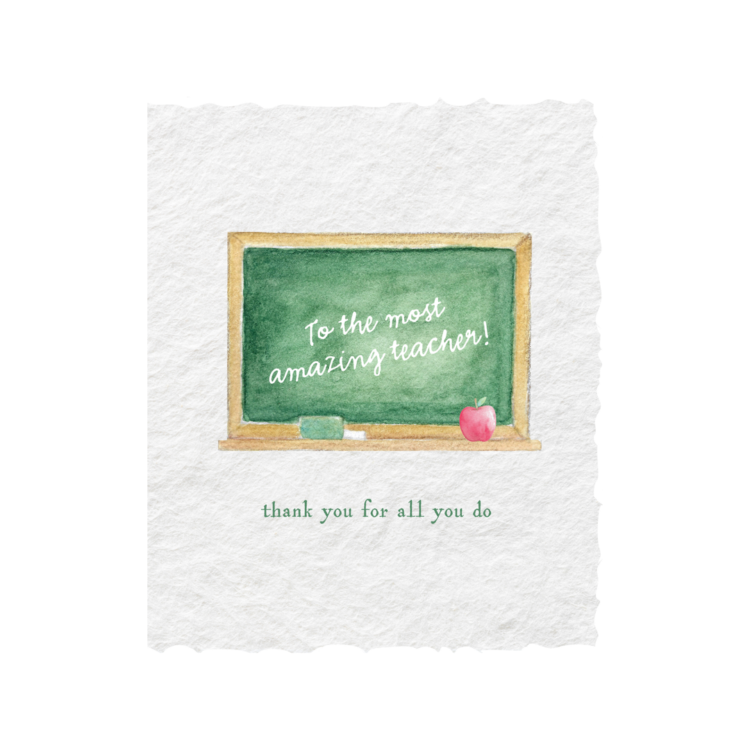 Chalkboard Amazing Teacher Appreciation | Greeting Card - Baycreek & Co