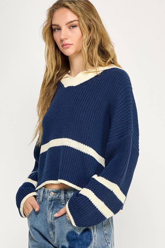 Sailor Collar Sweater