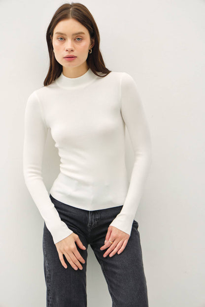 Ivory Mock Neck