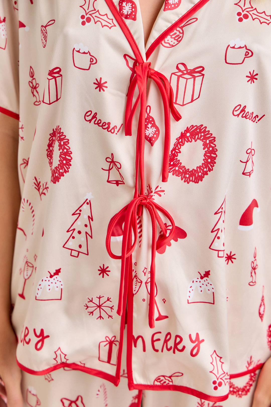 Cheerful Holiday Pajama Set